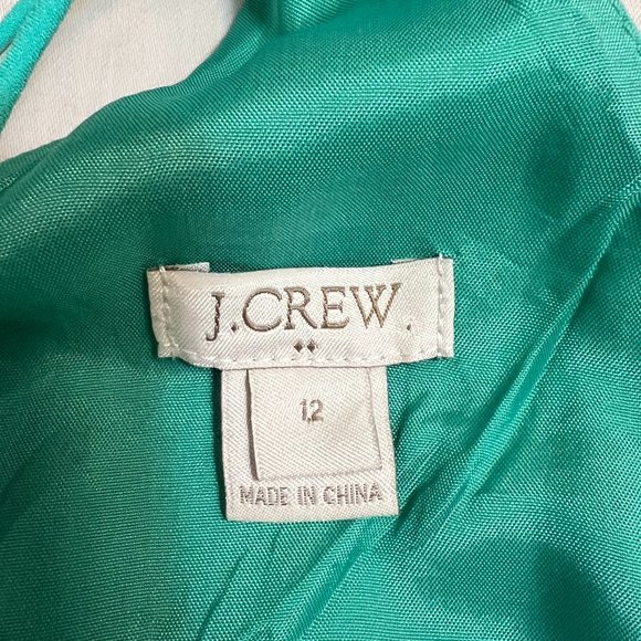 J. Crew Women's Maxi Dress Turquoise Size 12 Sleeveless Cocktail Dress - Picture 3 of 9